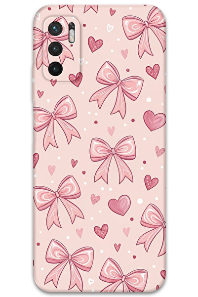 Gramaphone Xiaomi Redmi Note 10 5G Uyumlu Kurdele Desenli Telefon Kılıfı + Ek...