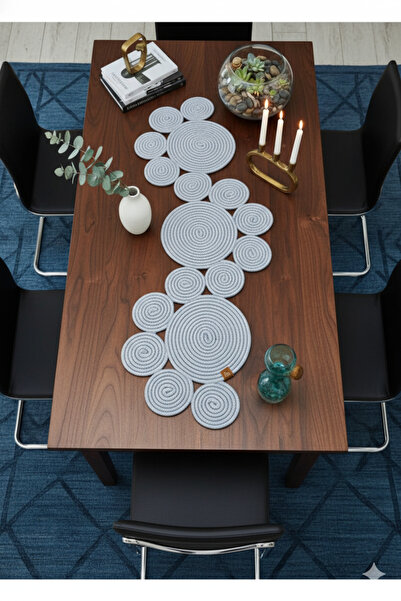 BHR Creative Jute Wicker VENUS Series Tablecloth Runner, Table Cloth, Coffee Table Cloth Runner 33x125 cm