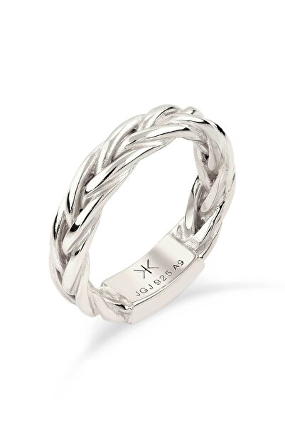 KUZZOI Ring Bandring Herren Geflochten 925 Sterling Silber