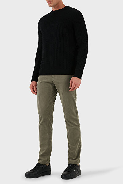 BOSS Slim Fit Normal Bel Dar Paça Kadife Pantolon Erkek KADİFE PANTOLON 50549468 245