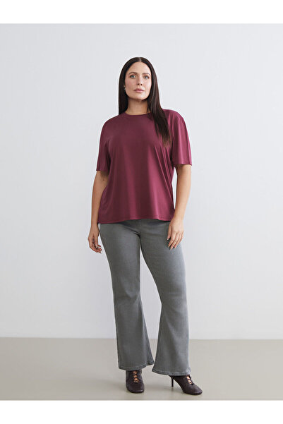 LC Waikiki Plus Size Crew Neck Women's T-Shirt