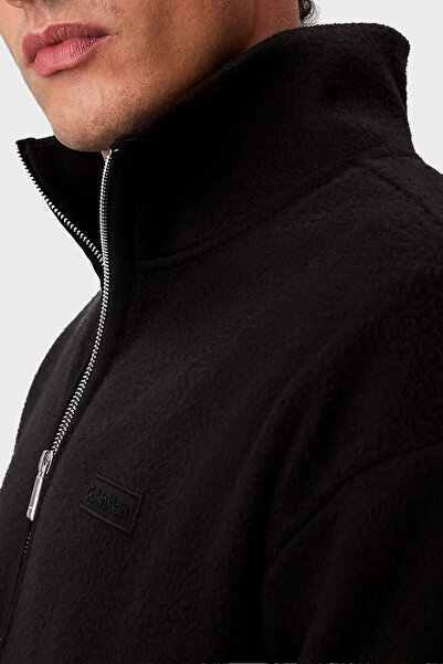 Calvin Klein Oversize Fit Yarım Fermuarlı Dik Yaka Polar Sweat LV04RD229GUB1 Erkek SWEAT LV04RD229G