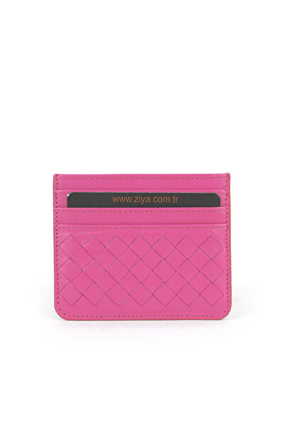 Ziya , Unisex Genuine Leather Card Holder 1539852Z06 Fuchsia