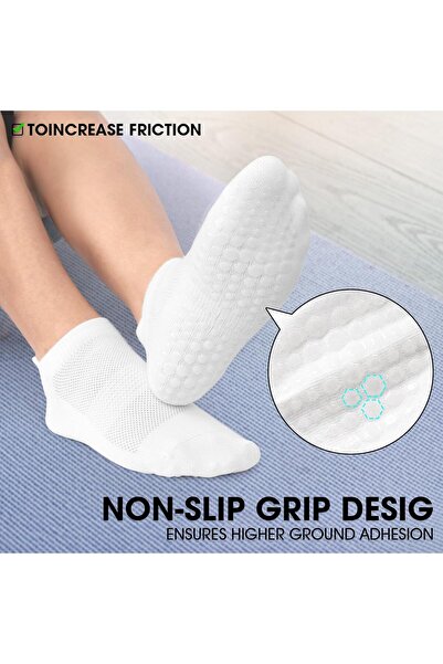 Generic AGUTIUN Grip Socks for Women – Pilates Yoga Non-Slip (3 Pairs)