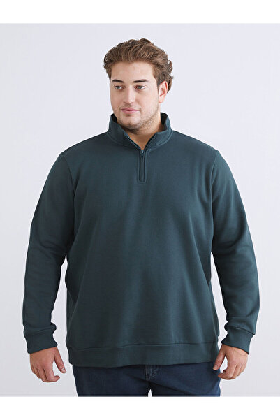 LC Waikiki سترة رجالية بياقة عالية مقاس كبير