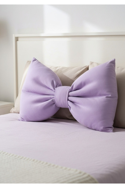 FARCY وسادة زخرفية كبيرة الحجم مزينة بشريط على شكل فيونكة، وسادة هدايا مع حشوة