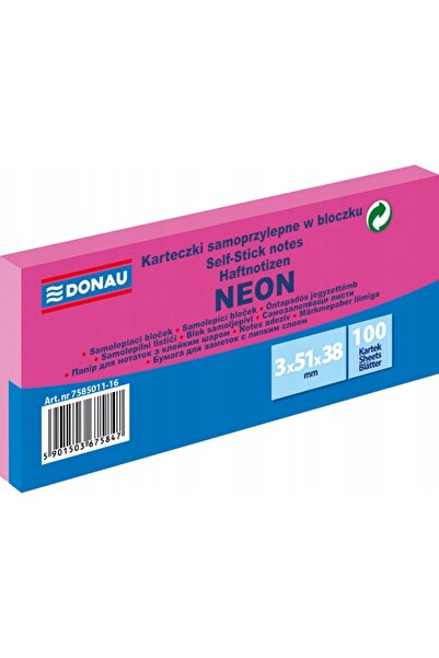 Other Donau Self-Adhesive Notebook 38x51mm /3pcs/ SET Pink Neon 7585011-16