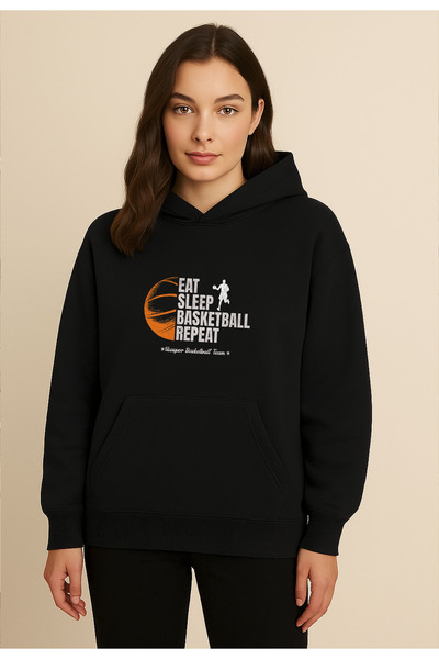 Usaspor Usa Sports Basketball Eat Sleep Repeat Baschet Noua Sezon Trend Unise...