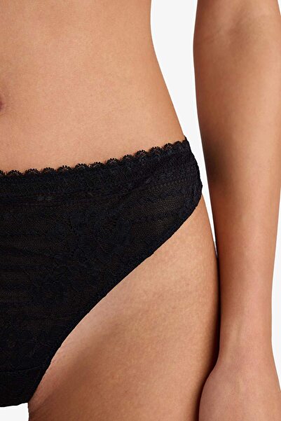 DeFacto Lace Slip Panties with Laces-Fall in Love F7029Ax25Wn