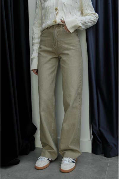 Havoş Light Beige Boyes Tinted Straight Jeans