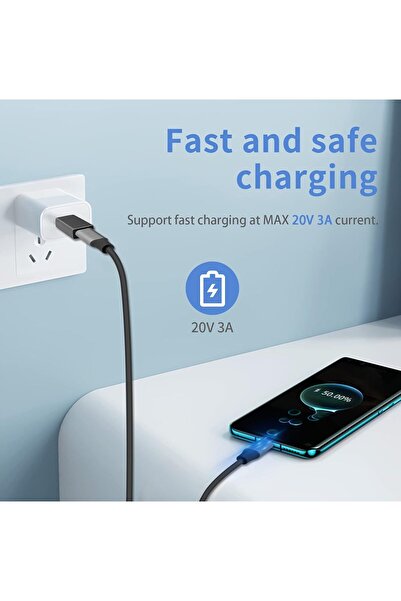 Duttek USB-A to USB-C Adapter (USB 3.1 Gen2, 10Gbps, PD Fast Charging) - Silver