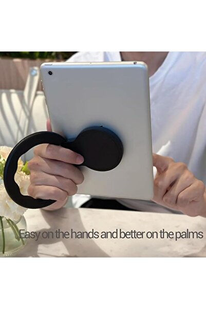 Yelajoy حامل للكمبيوتر اللوحي مع حزام يد قابل للتعديل، ومقبض دوار 360 درجة وحامل رسم، متوافق