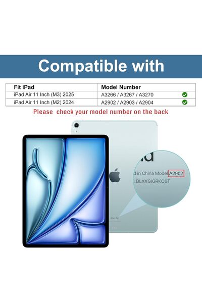PROCASE Tempered Glass Screen Protector for iPad Air 11-inch (M2, 2024) A2902/A2903/A2904 - 3 Pack,