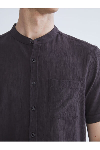 LC Waikiki Ανδρικό πουκάμισο με κοντό μανίκι Vision New Season Regular Fit με γιακά δικαστή