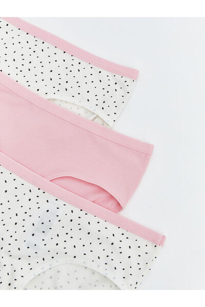 LC Waikiki Vizyon New Season Printed Girls' Underwear 3-Piece Set