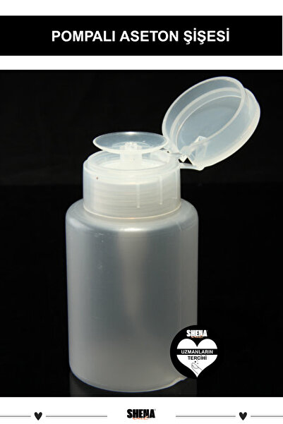 Shena Pompalı Aseton Şişesi, Cleanser Remover Çok Amaçlı Kullanım Pratik Boş ...