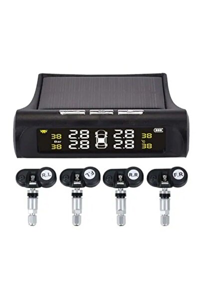 fulina Car Tire Pressure Solar Energy Monitoring System With 4 Internal Sensors