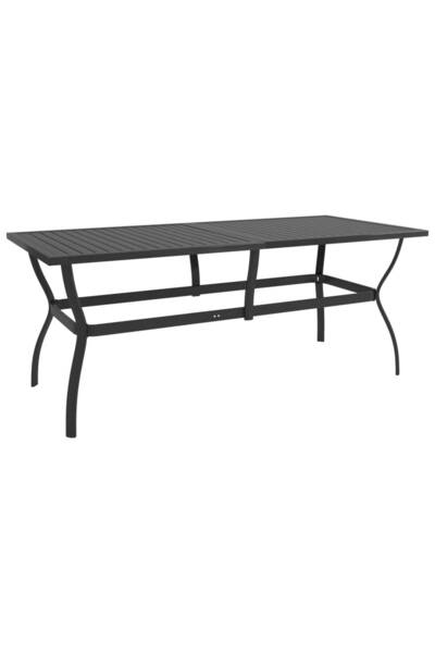 vidaxl Garden Table Anthracite 190x80x72 cm Steel