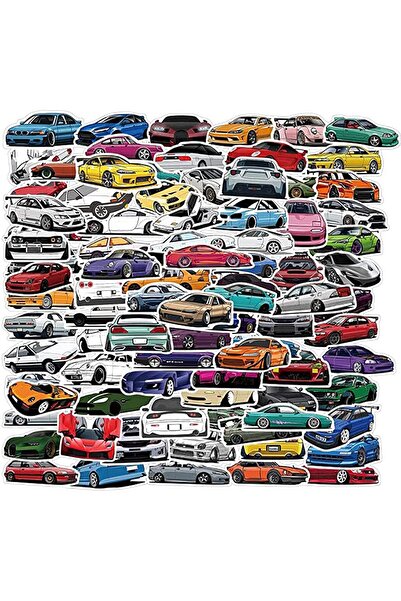 Tazweeq Racing Car Vinyl Stickers by — Durable Waterproof Decorative Stickers for Laptop, Guitar,