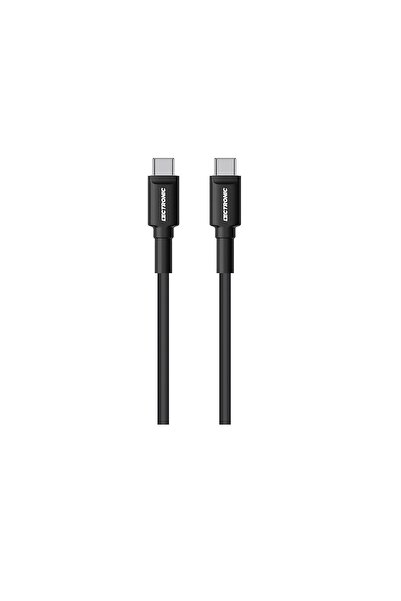 LeCtronic كابل شحن ومزامنة USB Type-C PD بقوة 60 واط، 1 متر، أسود، USB 2.0
