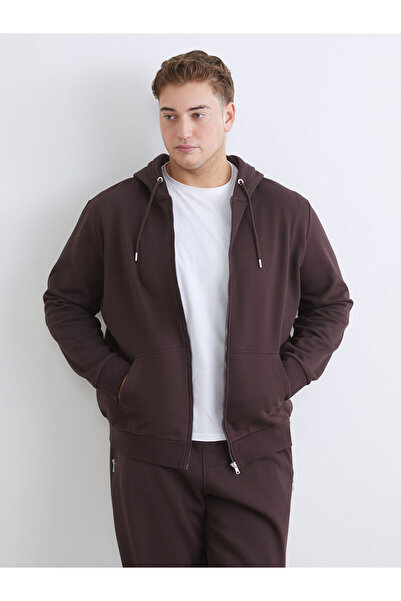 LC Waikiki Ανδρικό φούτερ με μακρυμάνικο φερμουάρ με κουκούλα