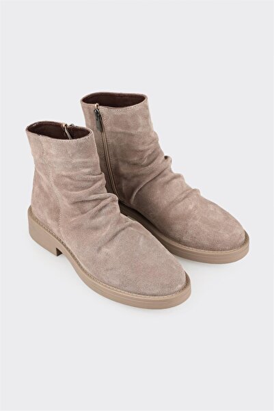 Elle Shoes Vizon Deri Kadın Günlük Bot