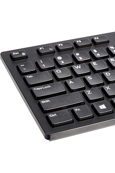 Amazon basics Low-Profile Wired USB Keyboard with US Layout (QWERTY), Matte Black