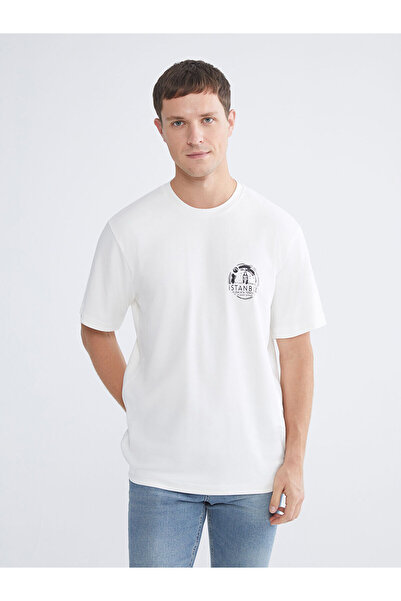 LC Waikiki Vizyon New Season Crew Neck Istanbul B Printed Men's T-Shirt