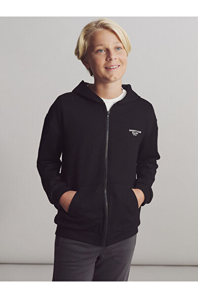 LC Waikiki Hooded Boy's Zippered Sweatshirt