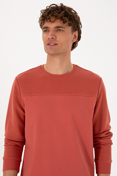 U.S. Polo Assn. Erkek Gül Kurusu Sweatshirt 50315455-VR026