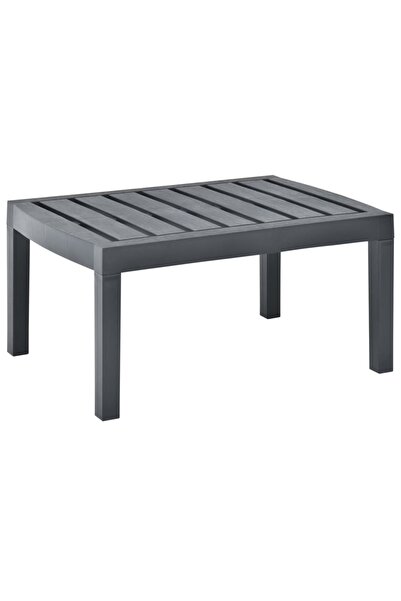 vidaxl Garden table, anthracite, 78 x 55 x 38 cm, plastic