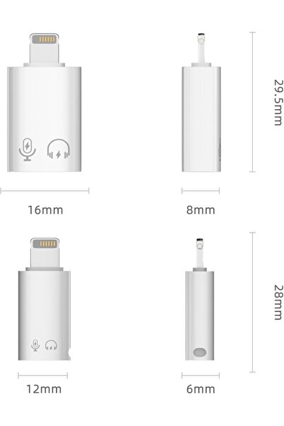 Other Lightning to USB-C 3.0 OTG Adapter (Female-to-Male) for iPhone/iPad, Pack of 2, White