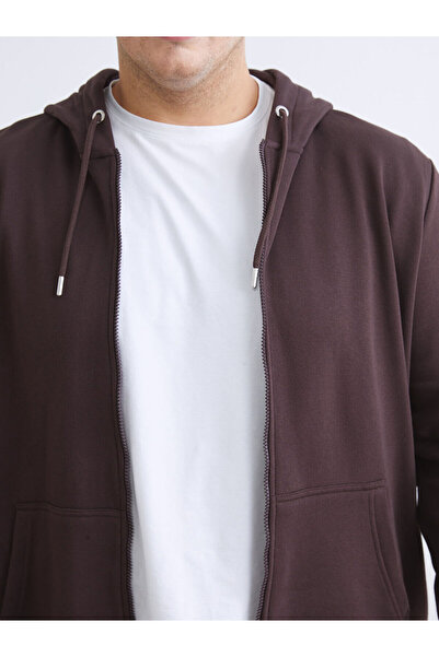 LC Waikiki Ανδρικό φούτερ με μακρυμάνικο φερμουάρ με κουκούλα