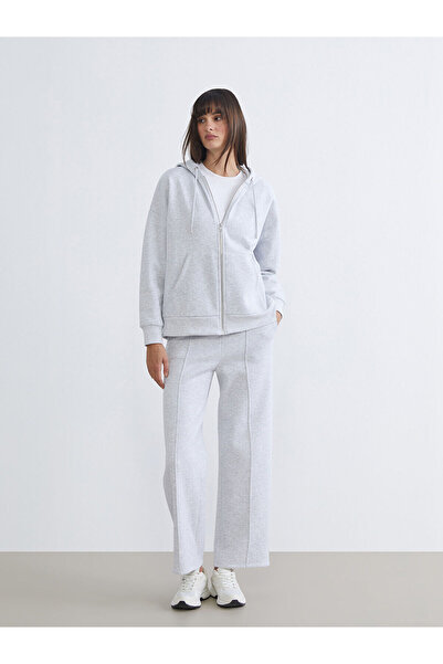 LC Waikiki Vizyon New Season Elastic Waist Wide Leg Women's Thick Sweatpants