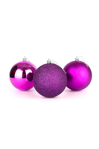 Tradeo كرات عيد الميلاد المقاومة للكسر، مقاس 10 سم، 12 قطعة (عبوة من قطعتين، ...