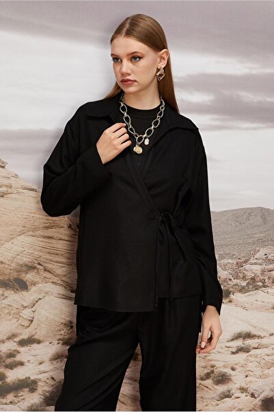 Alvina Tie-Up Detail Pants Suit 46045