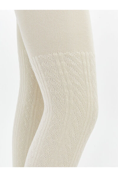 LC Waikiki Özmarka Yeni Sezon Desenli Kız Çocuk Külotlu Çorap 2'li