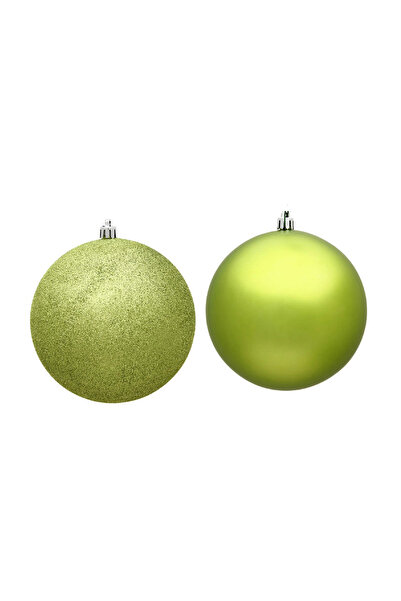 Tradeo كرات عيد الميلاد المقاومة للكسر، مقاس 10 سم، 12 قطعة (عبوة من قطعتين، ...