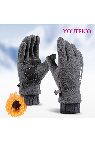 Youtrico قفازات صوفية للرجال مقاومة للطقس البارد، مناسبة للرياضات الشتوية، در...