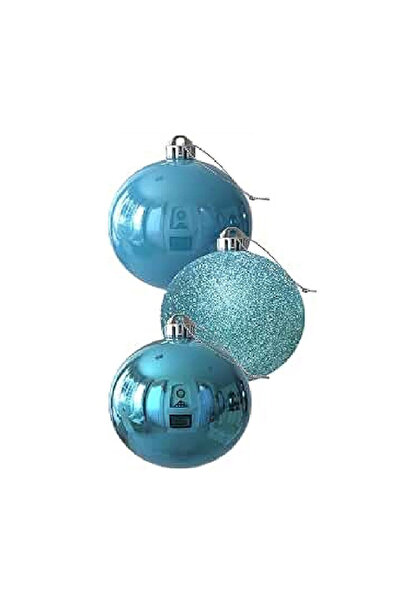 Tradeo كرات عيد الميلاد المقاومة للكسر مقاس 8 سم، 16 قطعة زينة لشجرة عيد المي...