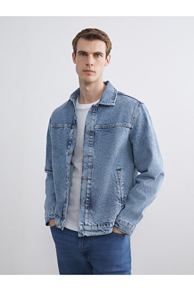 LC Waikiki Özmarka Yeni Sezon Rahat Kalıp Erkek Jean Ceket