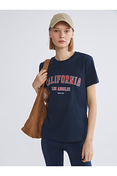 LC Waikiki New Season Crew Neck California Printed Women's T-Shirt