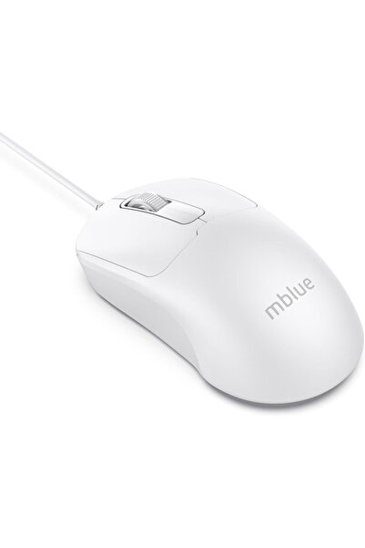 MBLUE ماوس سلكي M204 USB، 3 أزرار، تتبع بصري، 1000 نقطة في البوصة، مناسب للاس...