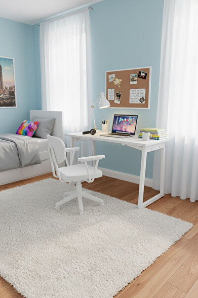 VİLİNZE Biga Çalışma Ofis Masası ve Deniz Çalışma Ofis Sandalyesi Set - 60x120 cm