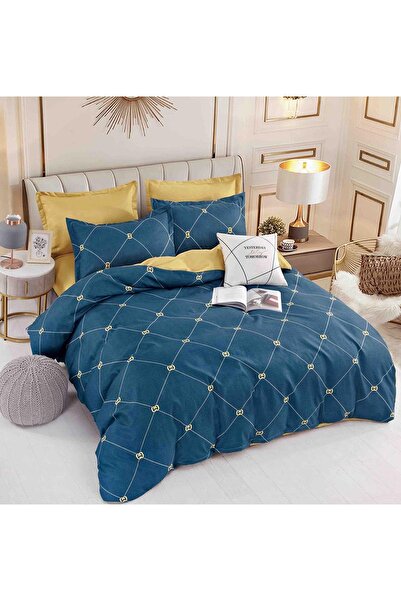 OEM Lenjerie de Pat Dublu, Țesătură tip Finet, 6 piese