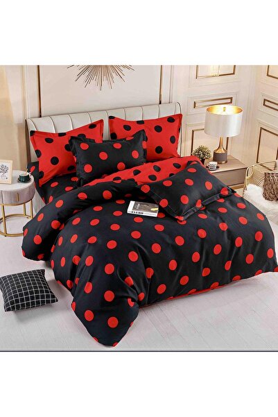 OEM Lenjerie de Pat Dublu, Țesătură tip Finet, 6 piese