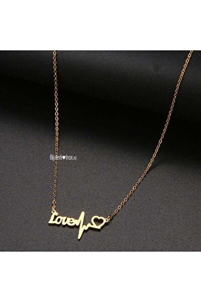 KEVSA Jewelry Colier din oțel inoxidabil „Dragoste cu linie de viață” – LPD873