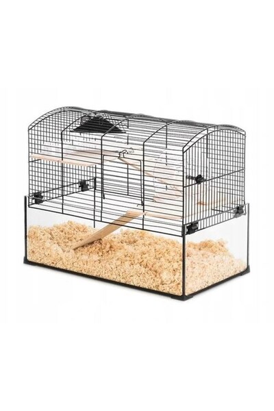 Other ZOLUX Neo Panas cage black with glass litter box for small rodents