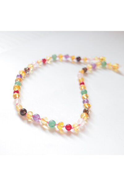 NİSSBEBE Sertifikalı Orijinal Kehribar Kolye Damla Kehribar Bebek Çocuk Kolye...