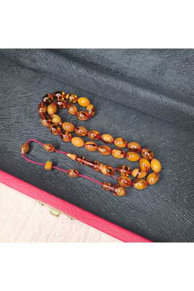 Lina Tesbih Mağazası Mesut ELMA Ustamızından Hareli Sıkma Kehribar